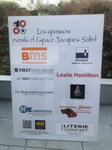 Nos sponsors events et Espace Jacques Gobet