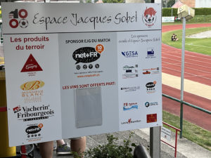 Nos sponsors events et Espace Jacques Gobet